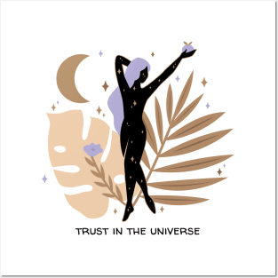 Trust In The Universe Motivational Inspiration Posters and Art